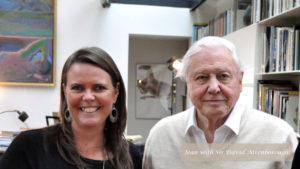 Jean Thomas with David Attenborough