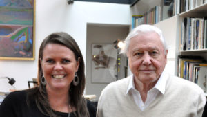 David Attenborough with Jean Thomas
